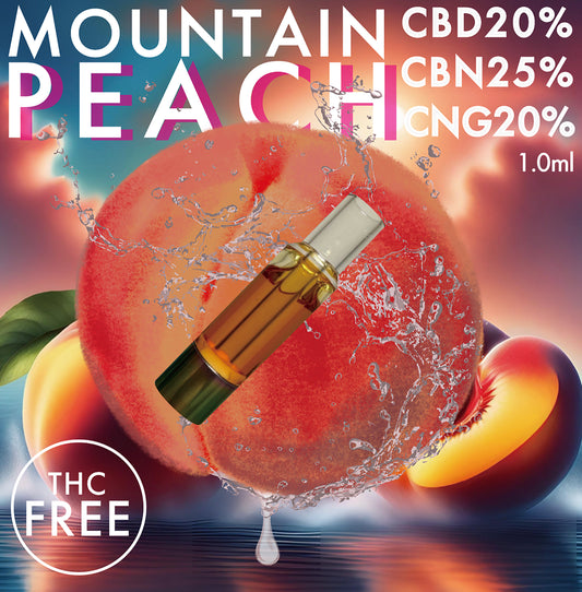 【Mountain peach】桃 ナチュラルリキッド 1ml CBG CBN CBD